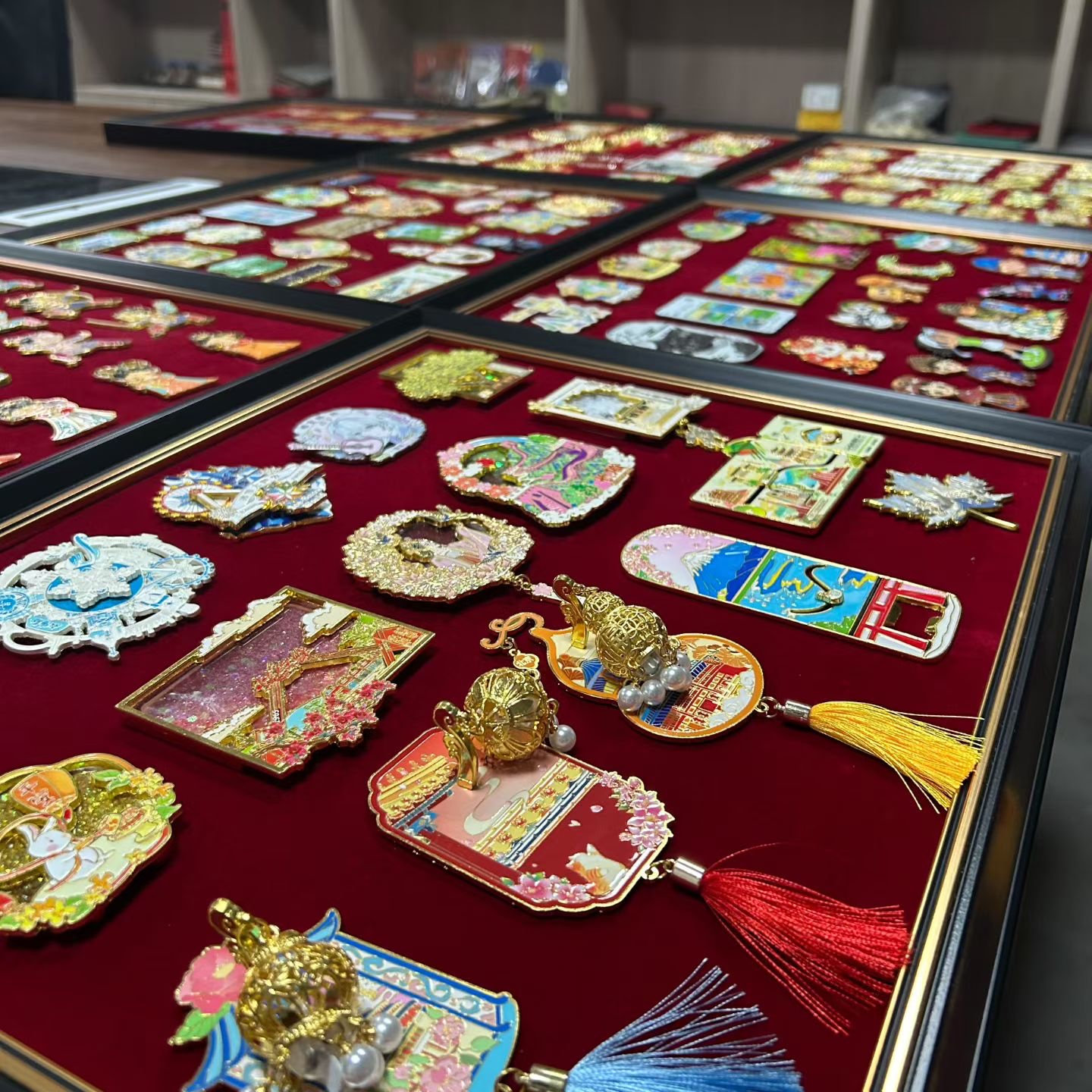 国潮人物合金冰箱贴现货旅游纪念品创意格格服磁贴文创周边景区文创冰箱贴详情图5